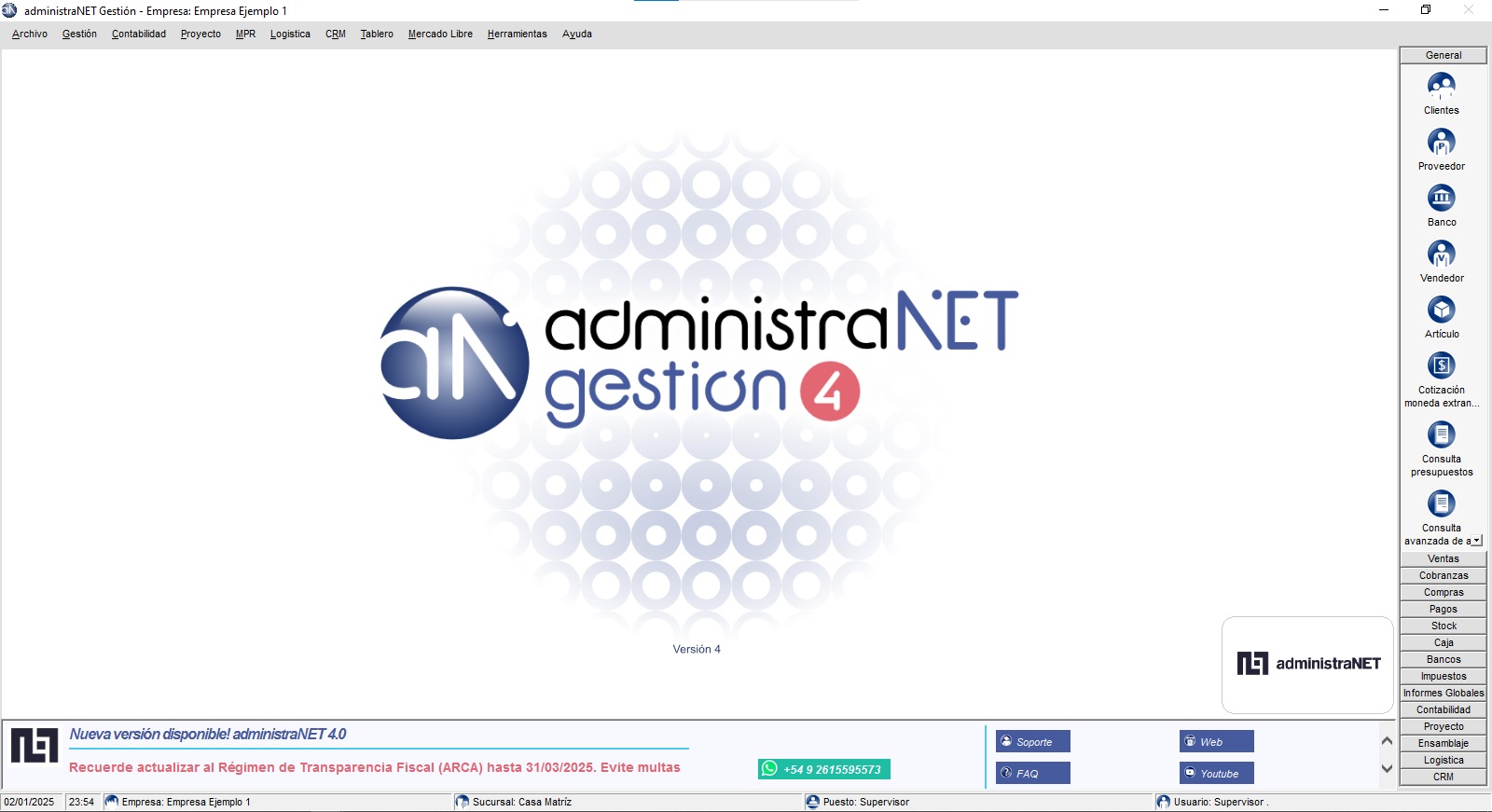 administraNET - Escritorio