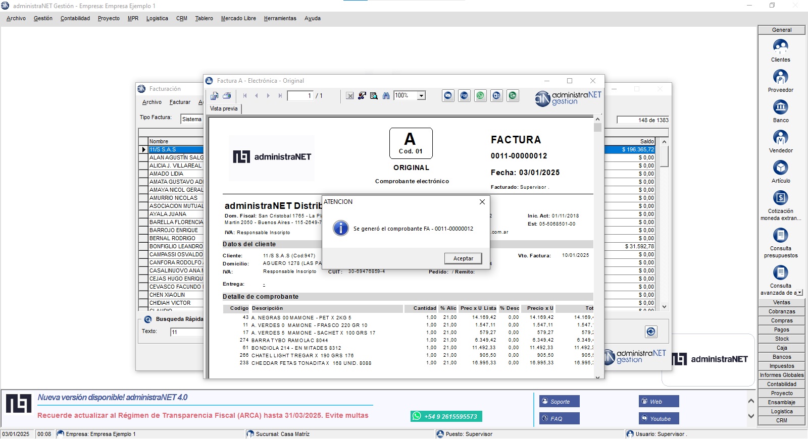 administraNET - Tablet